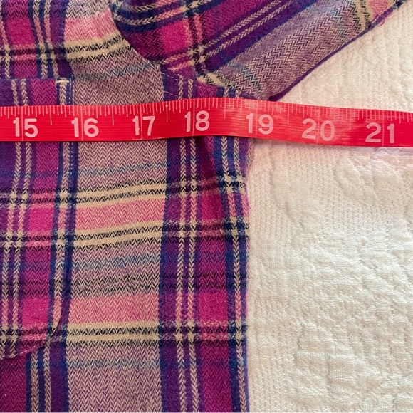 Christopher & Banks Purple and Pink Plaid zipper jacket - Picture 10 of 11